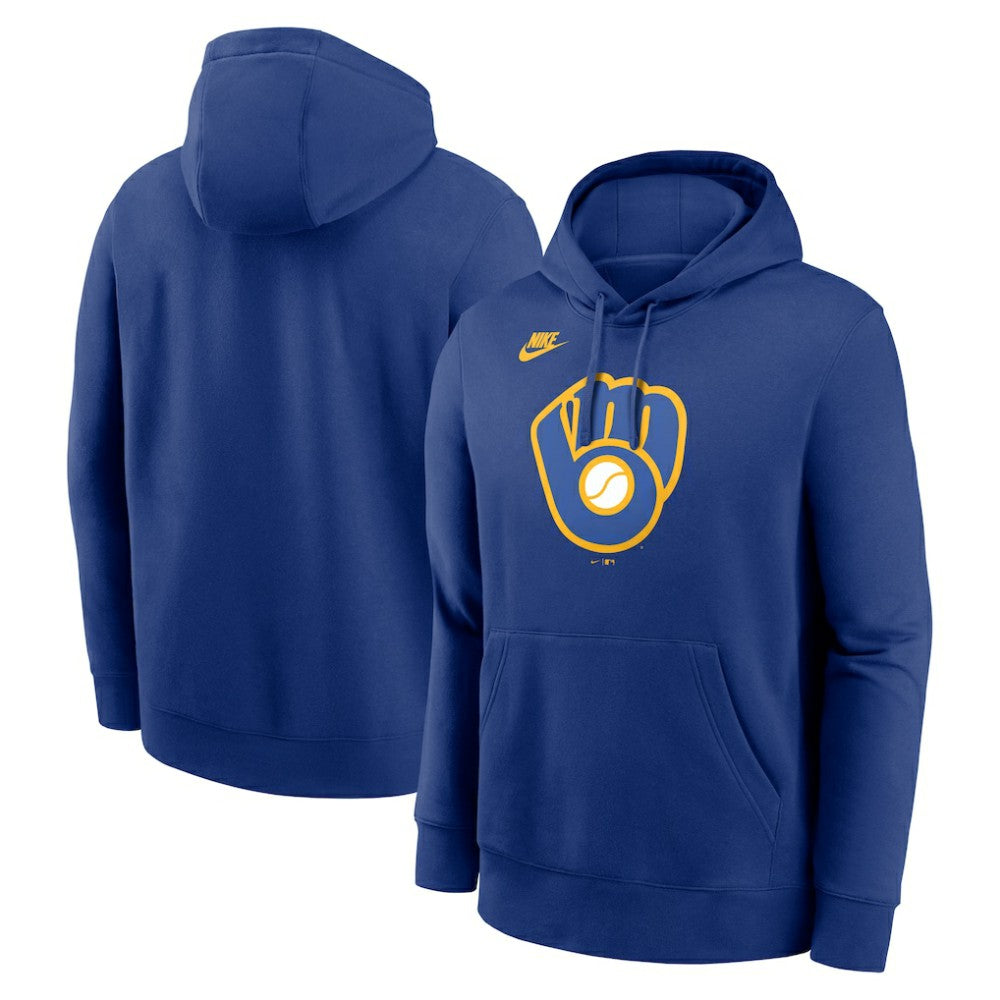 Milwaukee Brewers Nike Cooperstown Collection Logo Club Hoodie | MLB US