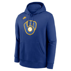 Milwaukee Brewers Nike Cooperstown Collection Logo Club Hoodie | MLB US