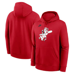 Cincinnati Reds Nike Cooperstown Collection Logo Club Hoodie | MLB US