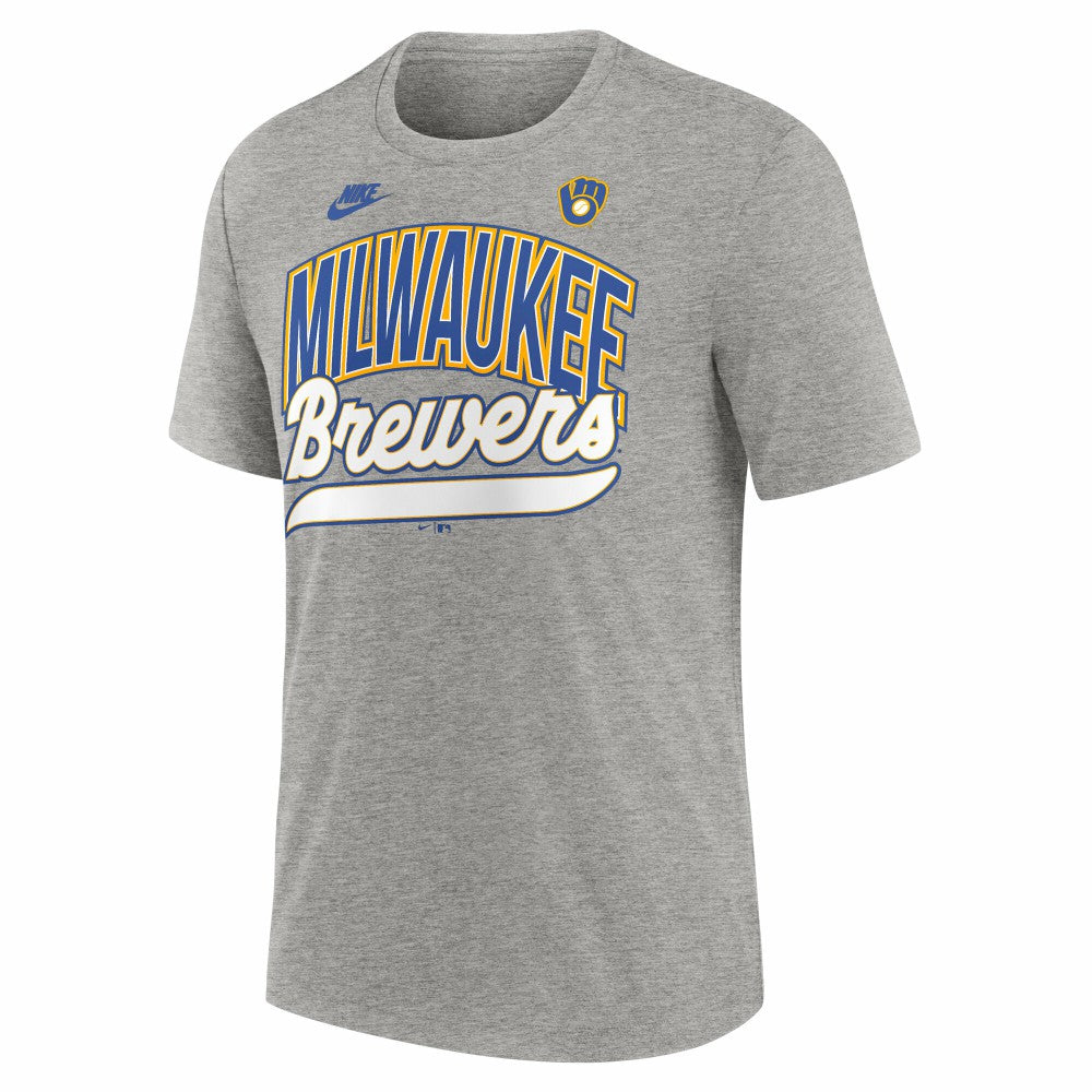 Milwaukee Brewers Nike Cooperstown Collection Retro Tri-Blend T-Shirt | MLB Online