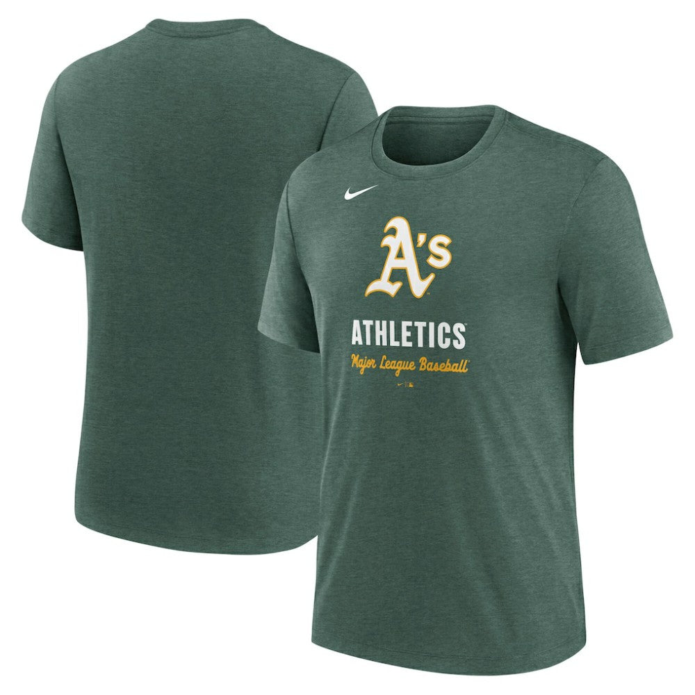 Athletics Nike Logo Tri-Blend T-Shirt | MLB Outlet