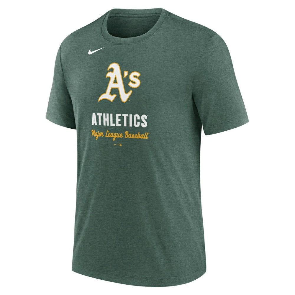 Athletics Nike Logo Tri-Blend T-Shirt | MLB Outlet