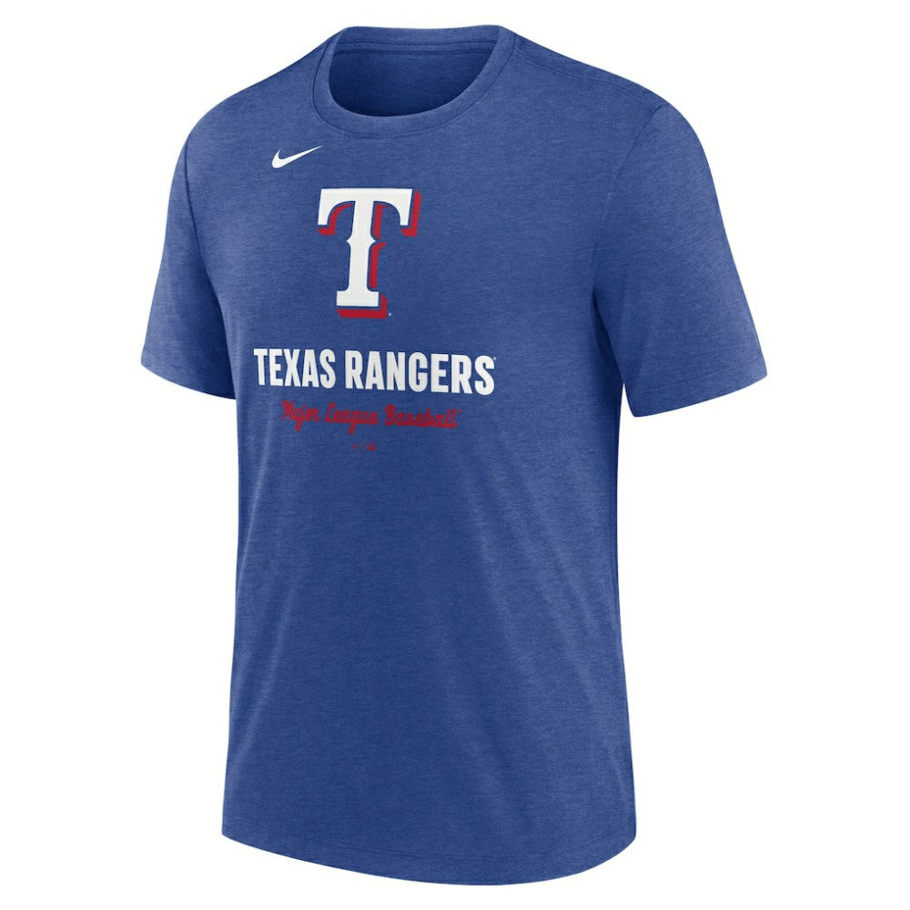 Texas Rangers Nike Logo Tri-Blend T-Shirt | MLB Sale