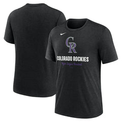 Colorado Rockies Nike Logo Tri-Blend T-Shirt | MLB US