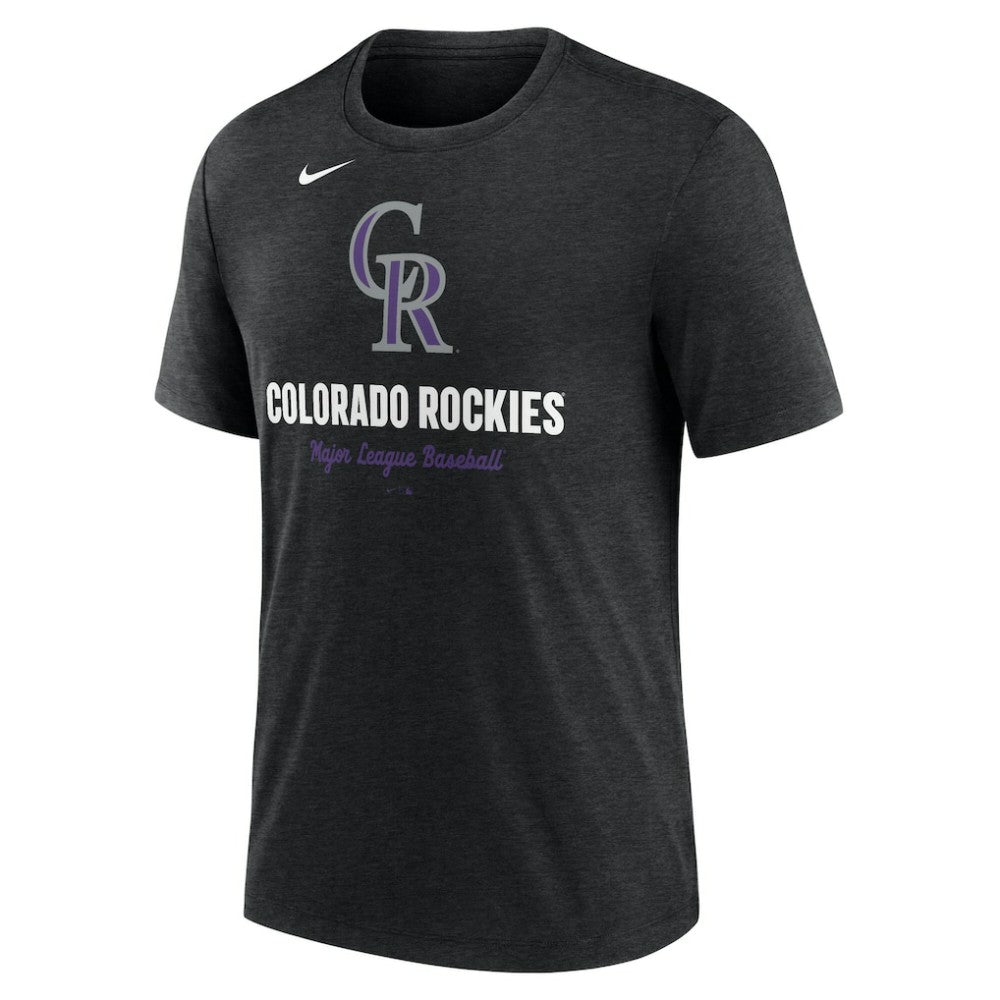 Colorado Rockies Nike Logo Tri-Blend T-Shirt | MLB US