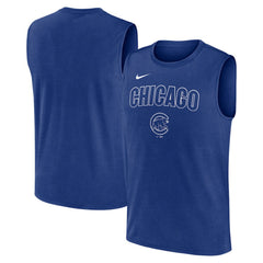 Chicago Cubs Nike Knockout Dri-FIT Muscle Tank Top | MLB Online