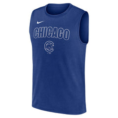 Chicago Cubs Nike Knockout Dri-FIT Muscle Tank Top | MLB Online