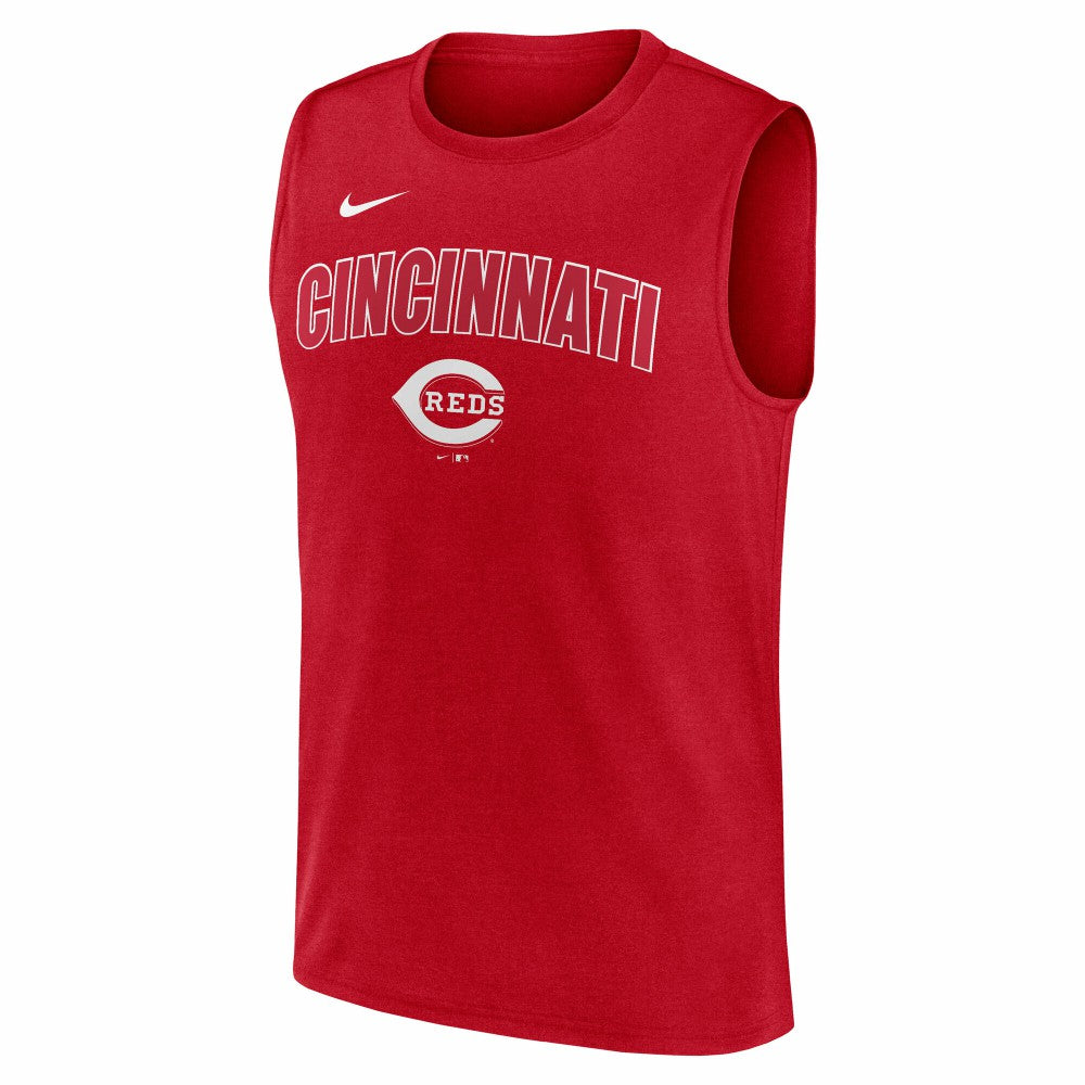 Cincinnati Reds Nike Knockout Dri-FIT Muscle Tank Top | MLB Online