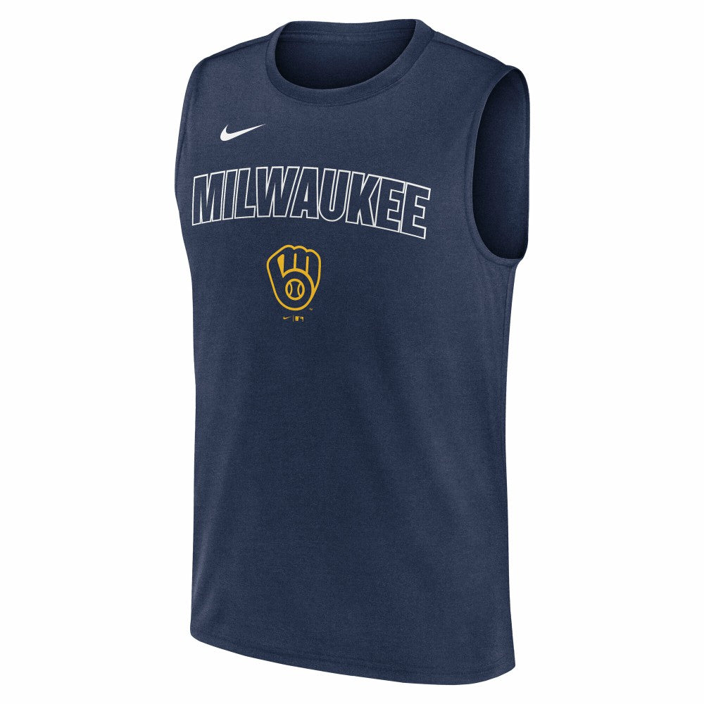 Milwaukee Brewers Nike Knockout Dri-FIT Muscle Tank Top | MLB For sale