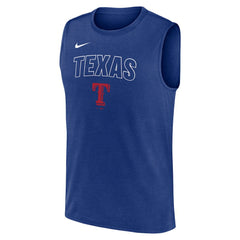 Texas Rangers Nike Knockout Dri-FIT Muscle Tank Top | MLB Outlet