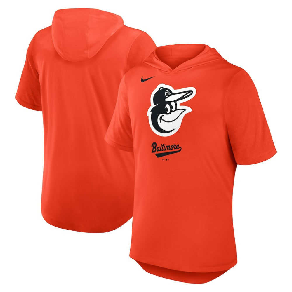 Baltimore Orioles Nike Tri-Blend Hoodie T-Shirt | MLB Discount