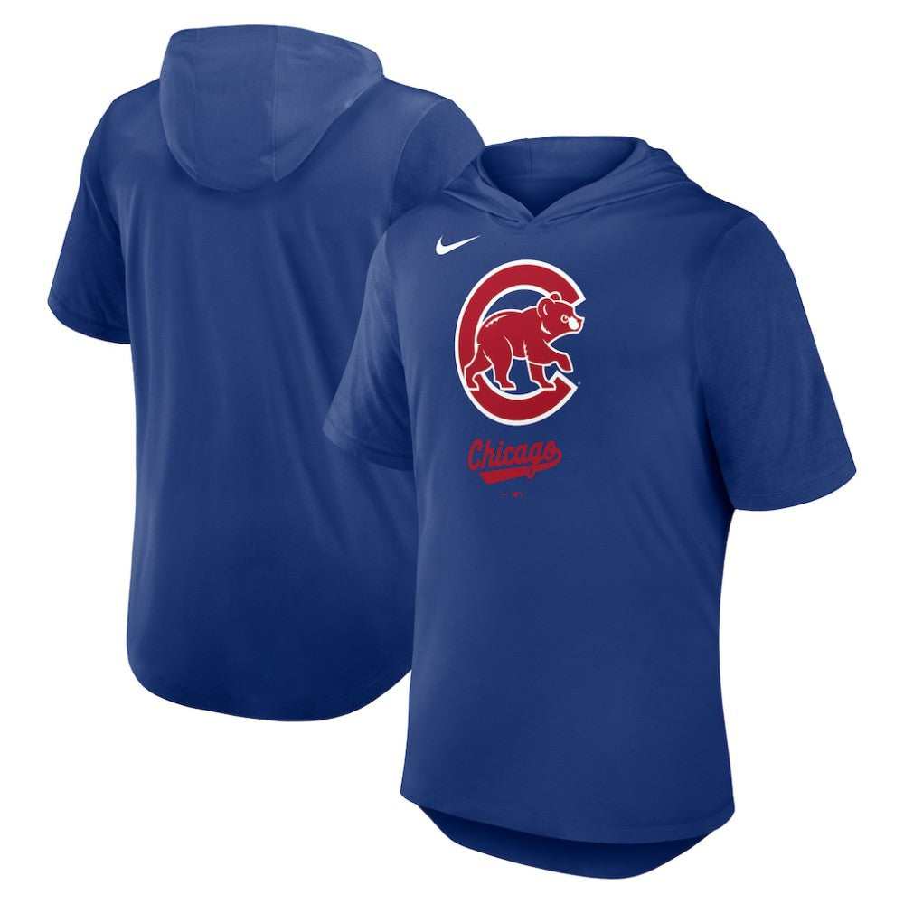 Chicago Cubs Nike Tri-Blend Hoodie T-Shirt | MLB Sale
