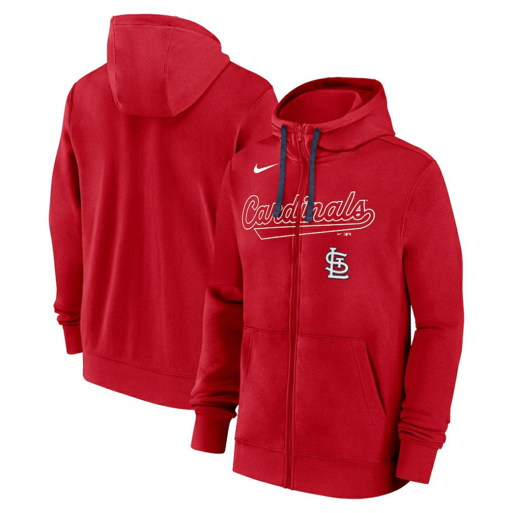 St. Louis Cardinals Nike Knockout Script Full-Zip Hoodie | MLB Discount