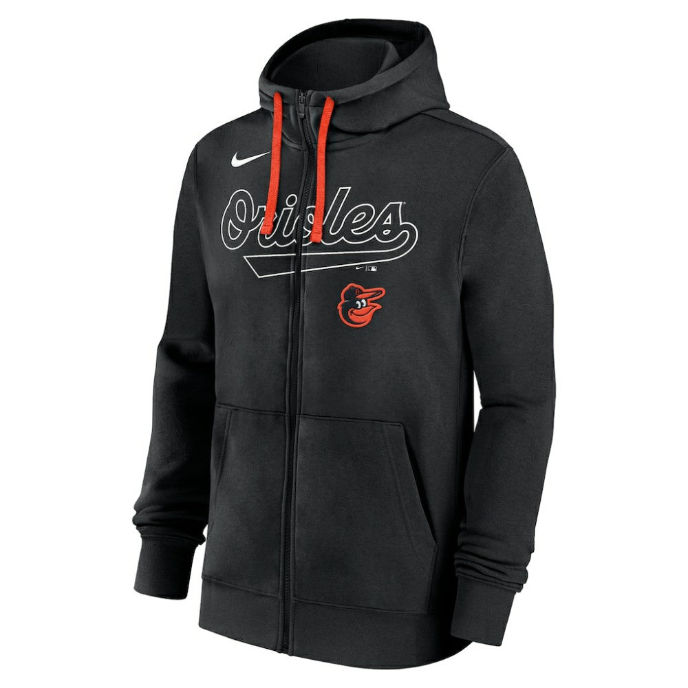 Baltimore Orioles Nike Knockout Script Full-Zip Hoodie | MLB Outlet
