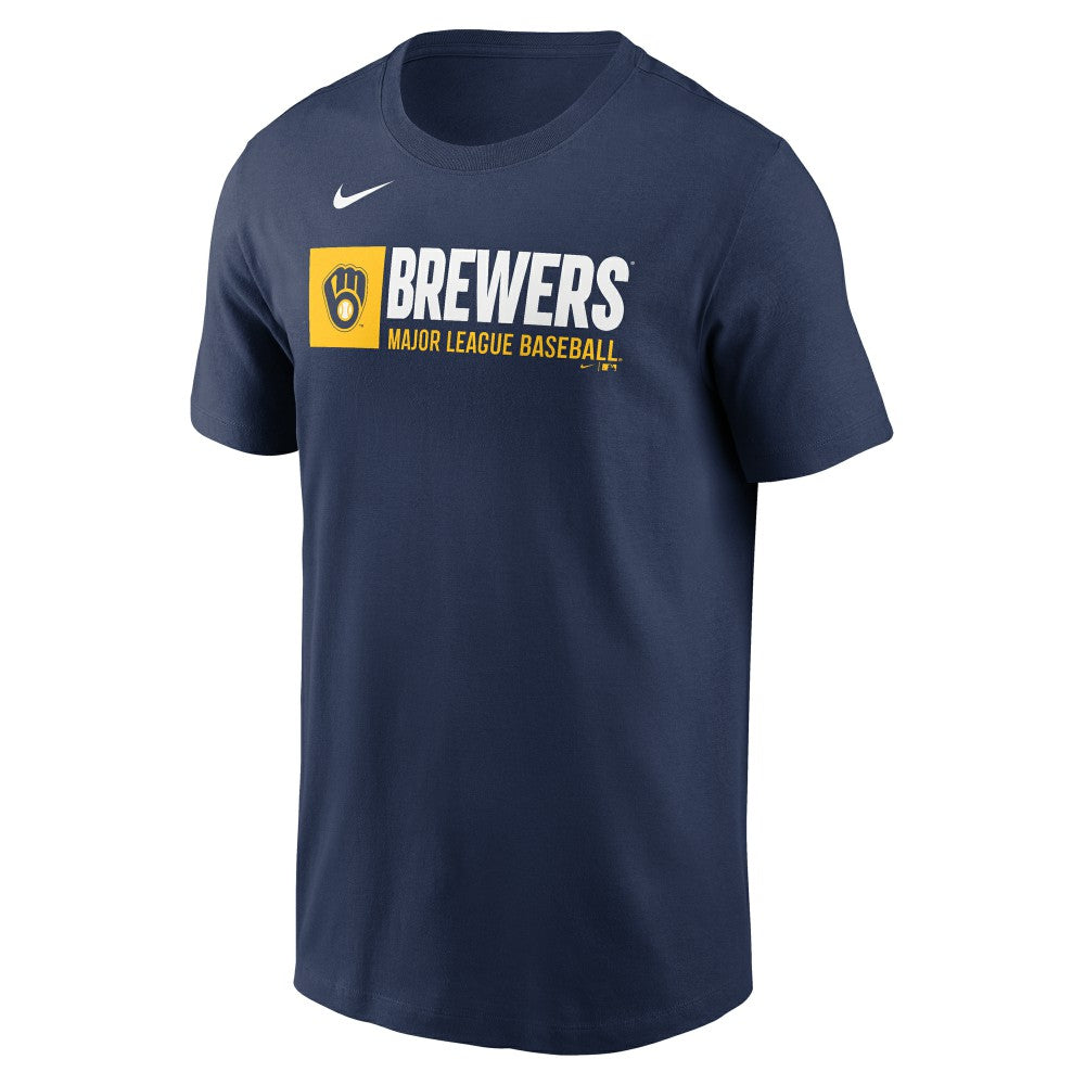 Milwaukee Brewers Nike Team Block T-Shirt | MLB US