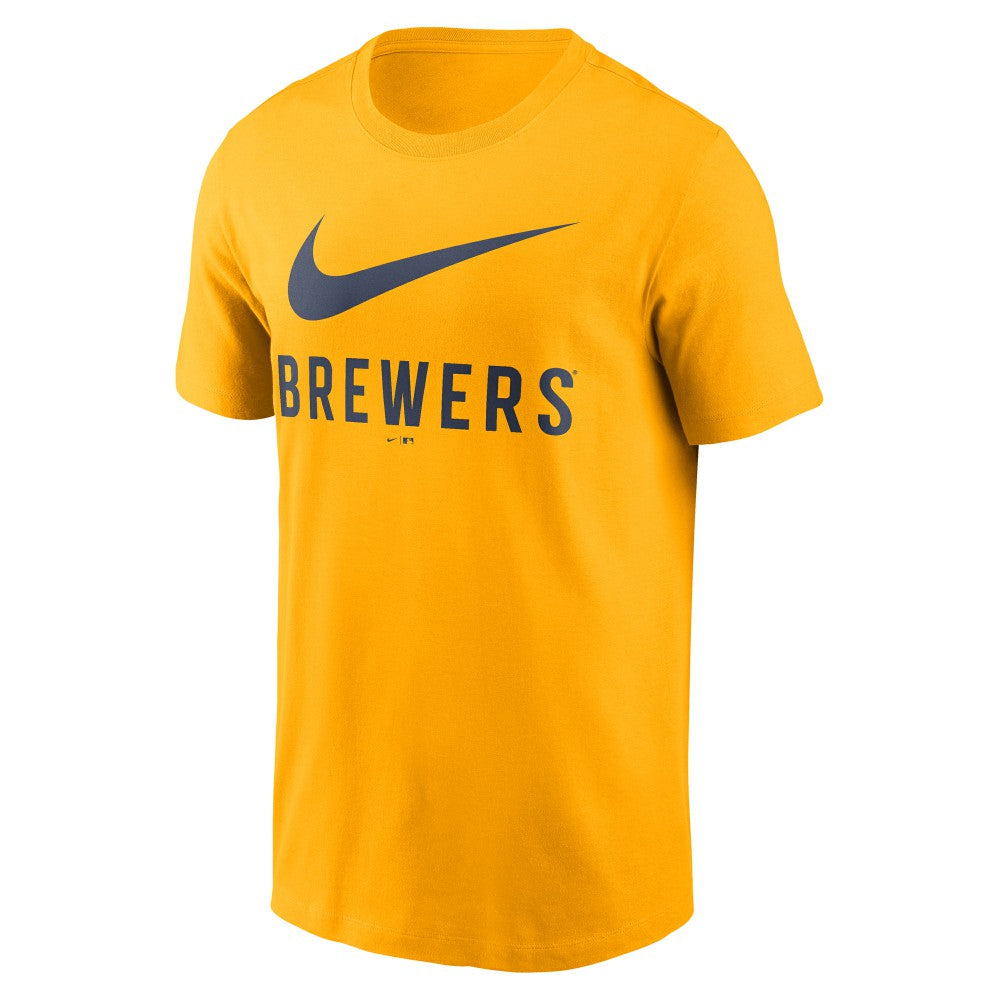 Milwaukee Brewers Nike Swoosh T-Shirt | MLB On Sale