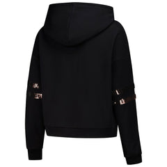 Cleveland Browns  Cuce Women's Cropped Sequins Pullover Hoodie