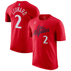 Kawhi Leonard LA Clippers Jordan Brand Statement Edition Name & Number T-Shirt For Sale