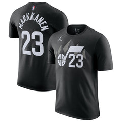 Lauri Markkanen Utah Jazz Jordan Brand Statement Edition Name & Number T-Shirt Online