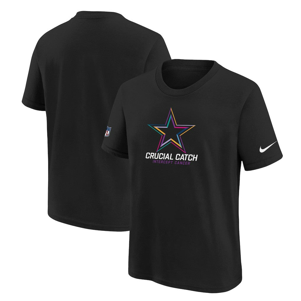 Dallas Cowboys Nike Youth 2024 NFL Crucial Catch T-Shirt