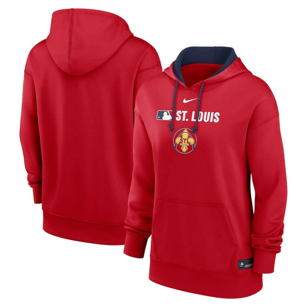 St. Louis Cardinals Nike Women's City Connect Authentic Collection Therma-FIT Hoodie | MLB New