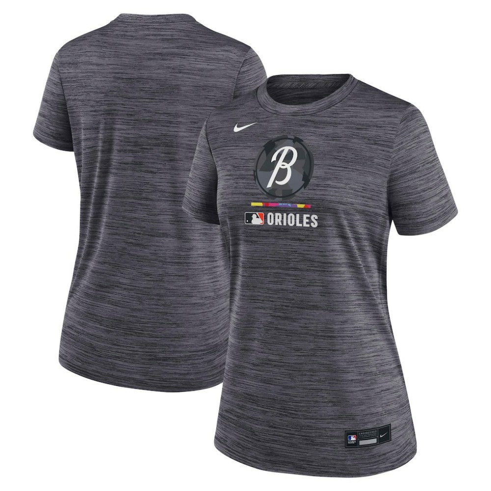Baltimore Orioles Nike Women's Authentic Collection City Connect Velocity Dri-FIT T-Shirt | MLB Discount