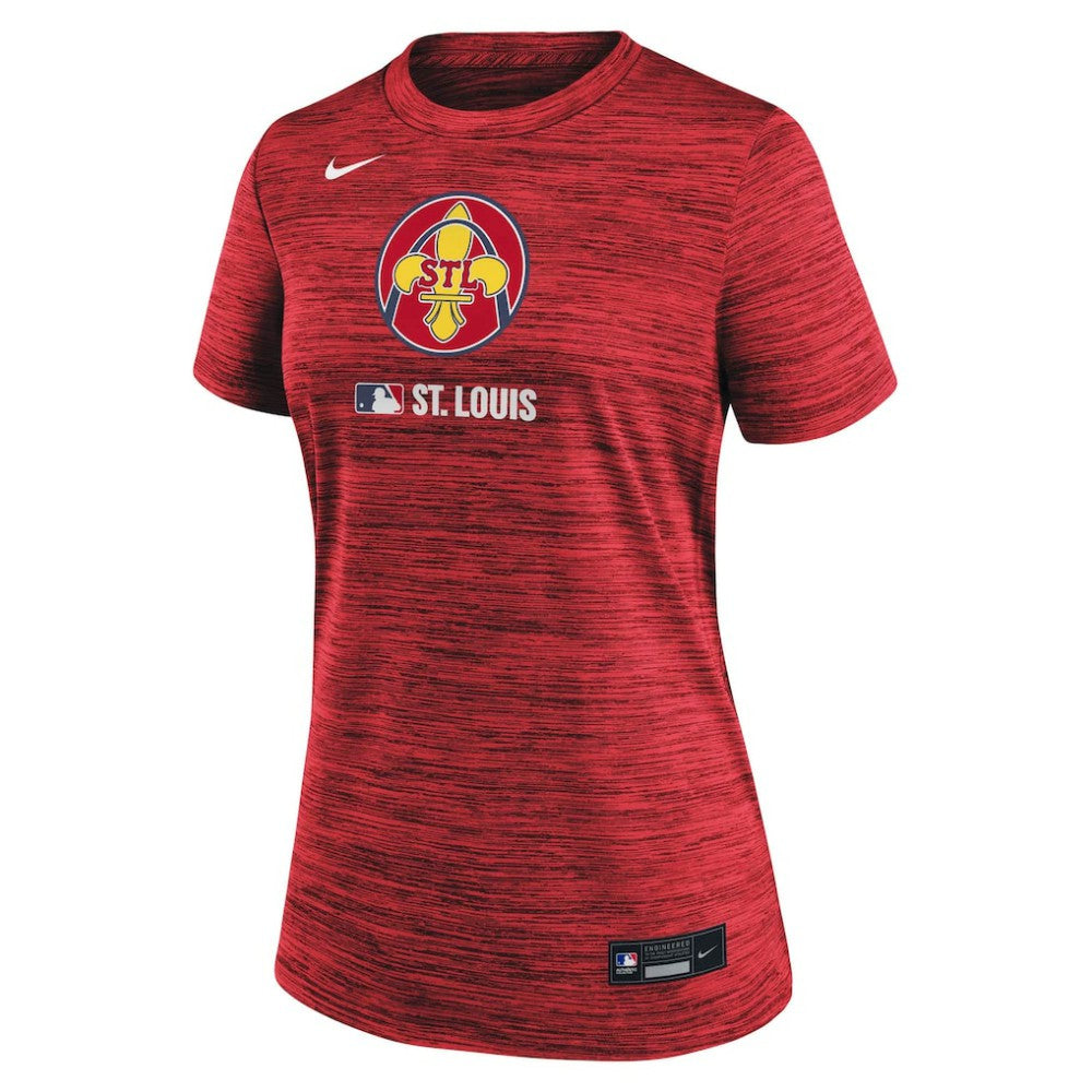 St. Louis Cardinals Nike Women's Authentic Collection City Connect Velocity Dri-FIT T-Shirt | MLB Sale