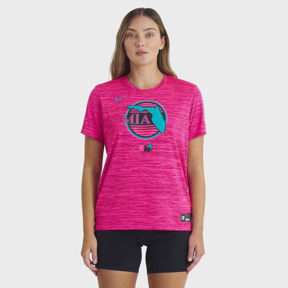 Miami Marlins Nike Women's 2025 City Connect Authentic Collection Velocity Dri-FIT T-Shirt | MLB Online