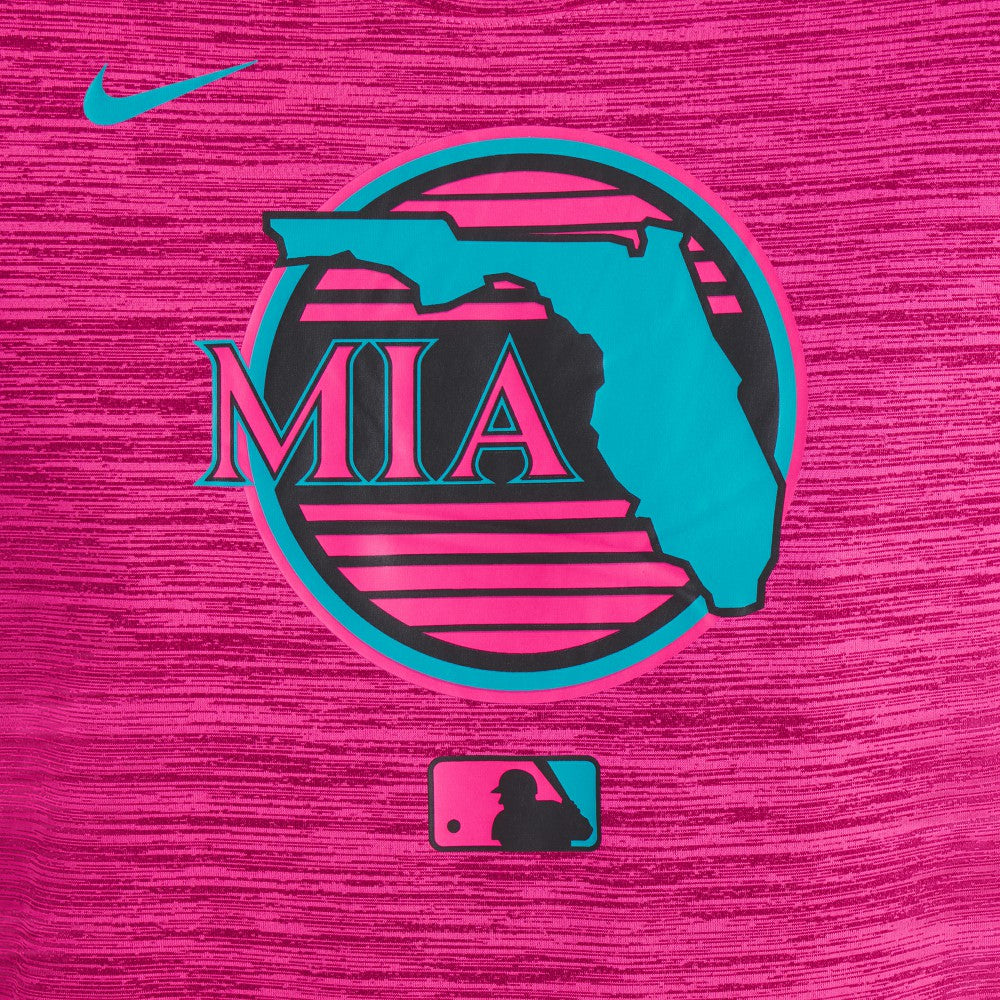 Miami Marlins Nike Women's 2025 City Connect Authentic Collection Velocity Dri-FIT T-Shirt | MLB Online