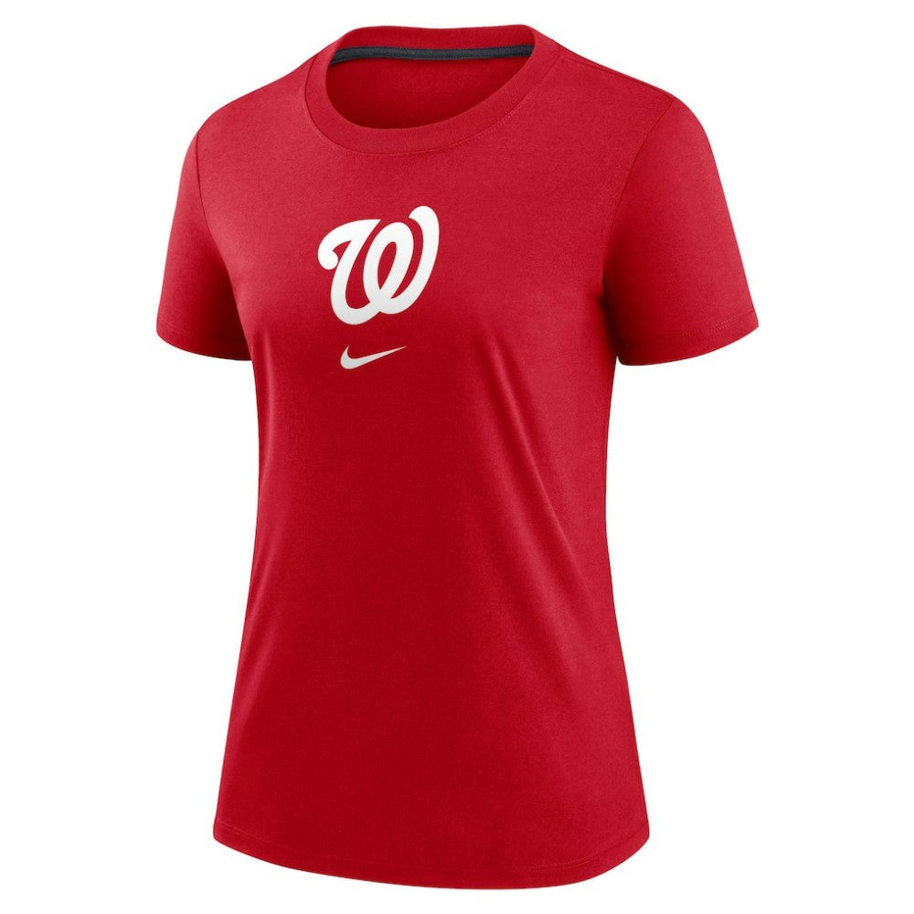 Washington Nationals Nike Women's Authentic Collection Early Work Tri-Blend T-Shirt | MLB Shop