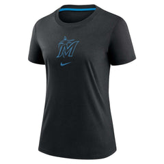 Miami Marlins Nike Women's Authentic Collection Early Work Tri-Blend T-Shirt | MLB Discount