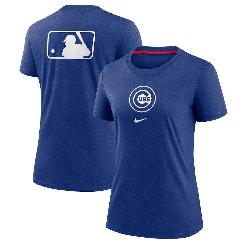 Chicago Cubs Nike Women's Authentic Collection Early Work Tri-Blend T-Shirt | MLB Shop