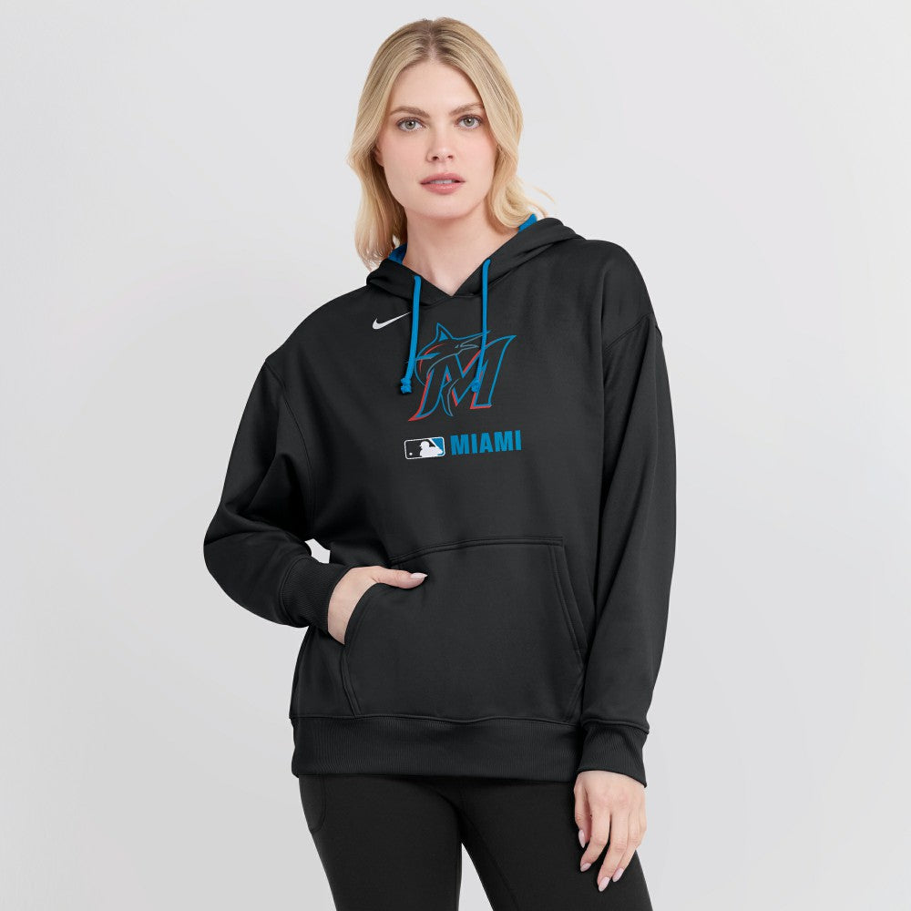 Miami Marlins Nike Women's Authentic Collection Therma-FIT Hoodie | MLB Online