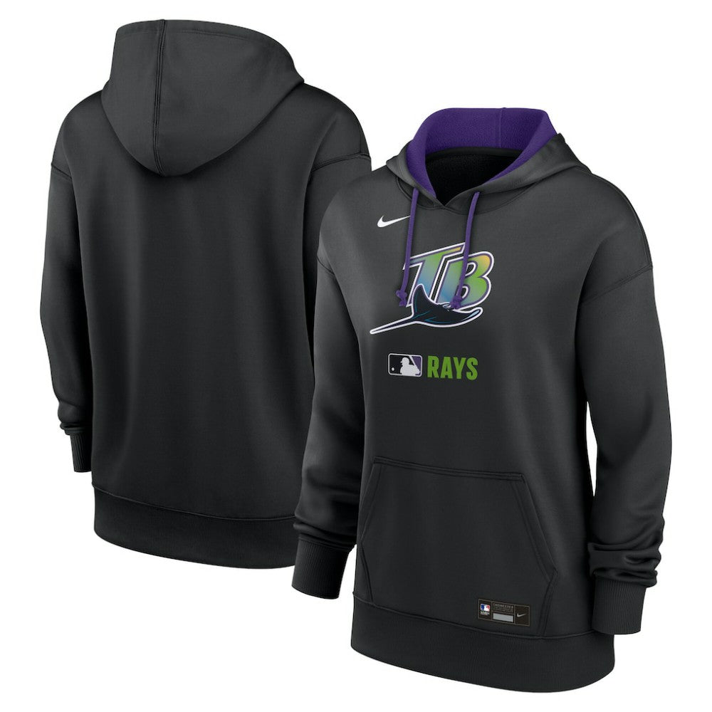 Tampa Bay Rays Nike Women's Authentic Collection Lockup Alternate Logo Therma Hoodie | MLB Online
