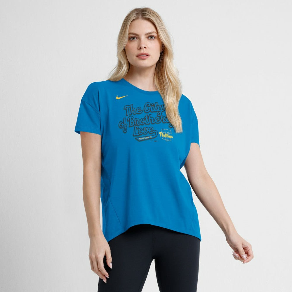 Philadelphia Phillies Nike Women's 2025 City Connect Flowy Fashion Tri-Blend Dri-FIT T-Shirt | MLB For sale