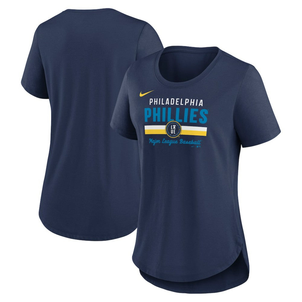 Philadelphia Phillies Nike Women's City Connect Lockup Tri-Blend T-Shirt | MLB For sale