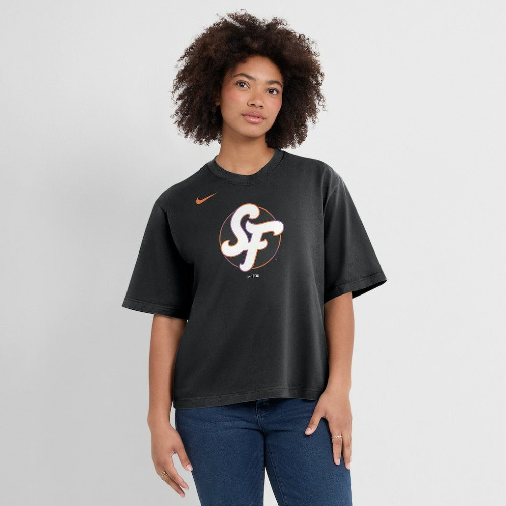 San Francisco Giants Nike Women's 2025 City Connect Logo Boxy T-Shirt | MLB Shop