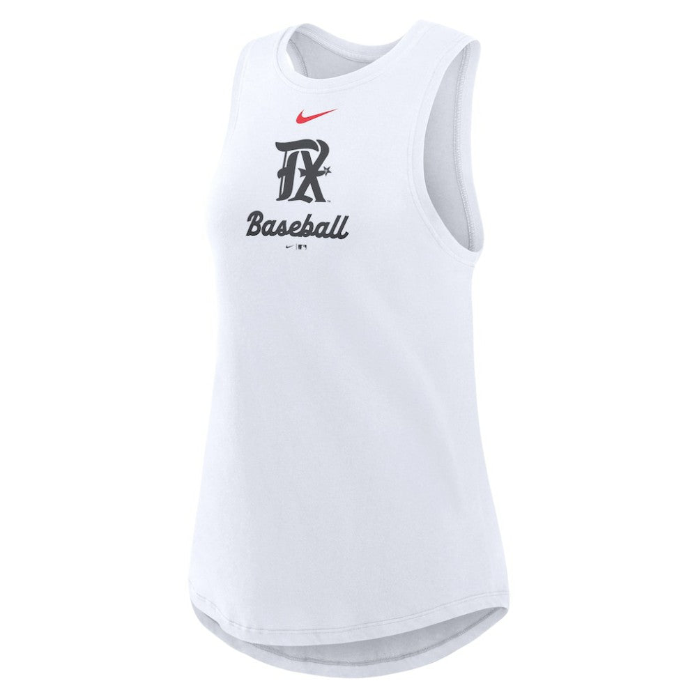 Texas Rangers Nike Women's City Connect Tricode High Neck Dri-FIT Tank Top | MLB Near me