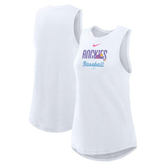 Colorado Rockies Nike Women's City Connect Tricode High Neck Dri-FIT Tank Top | MLB Shop