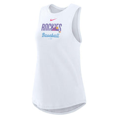 Colorado Rockies Nike Women's City Connect Tricode High Neck Dri-FIT Tank Top | MLB Shop