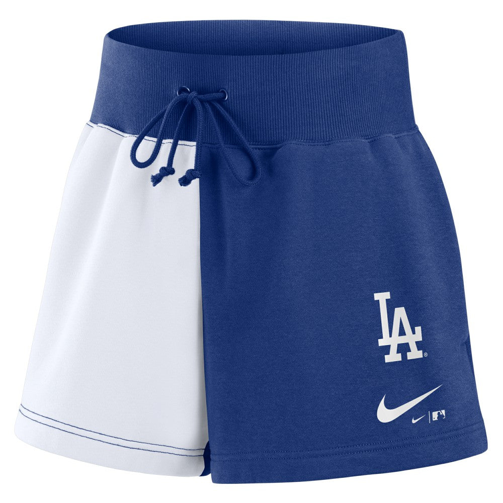 Los Angeles Dodgers Nike Women's Color-Block Phoenix Fleece Lounge Shorts | MLB Near me
