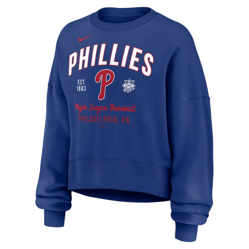 Philadelphia Phillies Nike Women's Oversized High Hip Pullover Sweatshirt | MLB Outlet