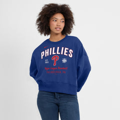 Philadelphia Phillies Nike Women's Oversized High Hip Pullover Sweatshirt | MLB Outlet