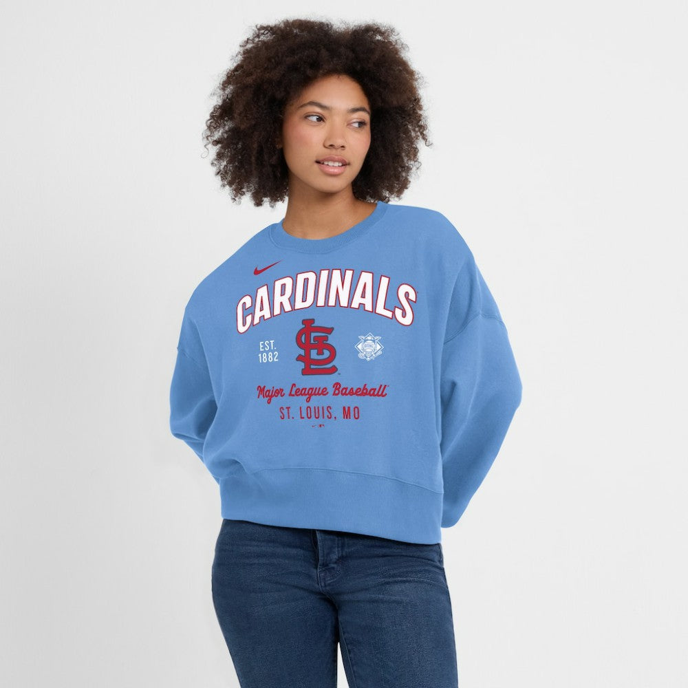 St. Louis Cardinals Nike Women's Oversized High Hip Pullover Sweatshirt | MLB Sale