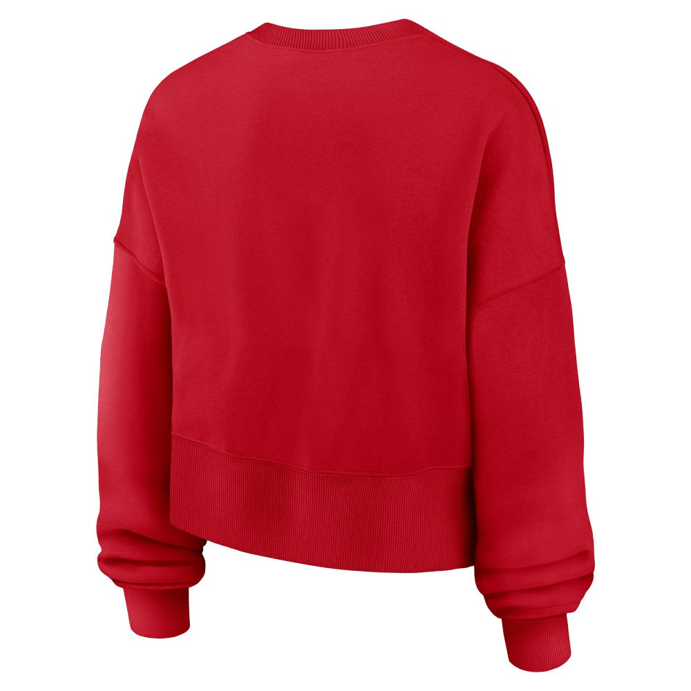 Cleveland Guardians Nike Women's Oversized High Hip Pullover Sweatshirt | MLB Sale