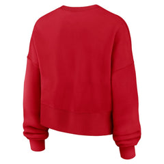 Atlanta Braves Nike Women's Oversized High Hip Pullover Sweatshirt | MLB Sale
