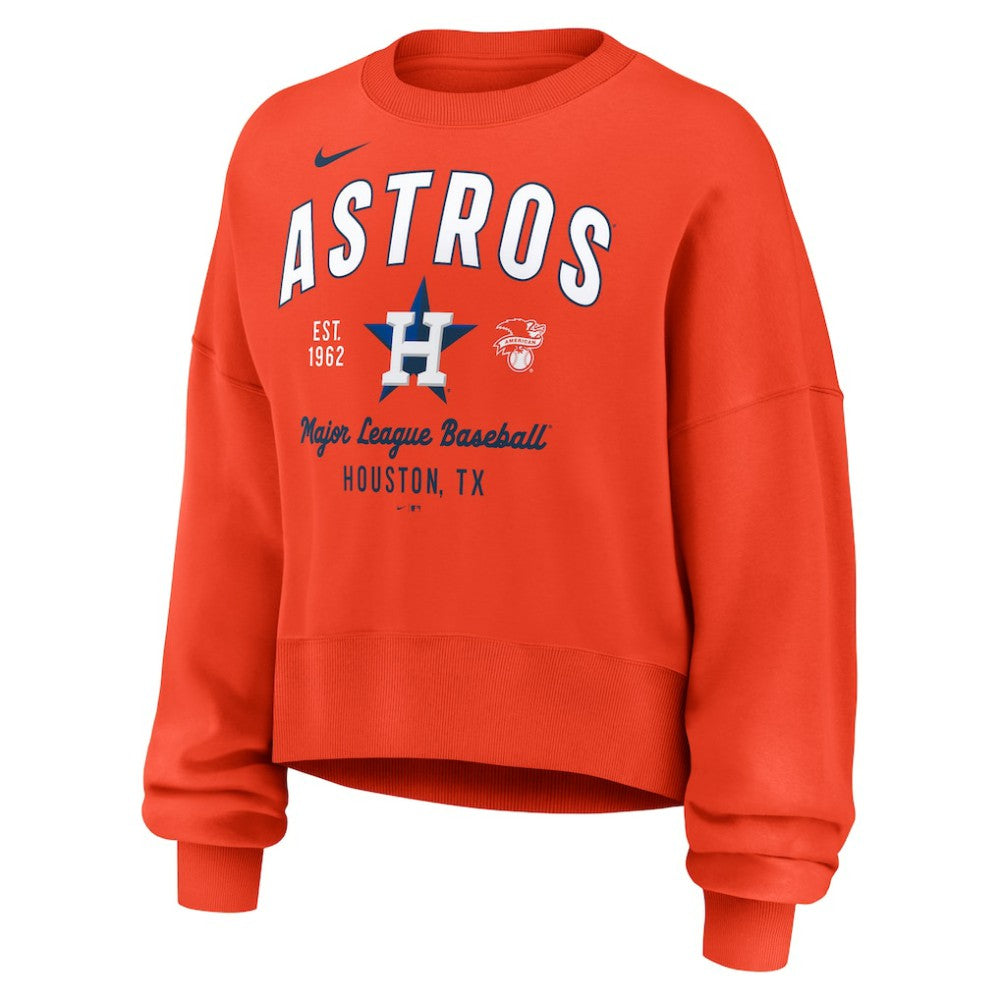 Houston Astros Nike Women's Oversized High Hip Pullover Sweatshirt | MLB On Sale