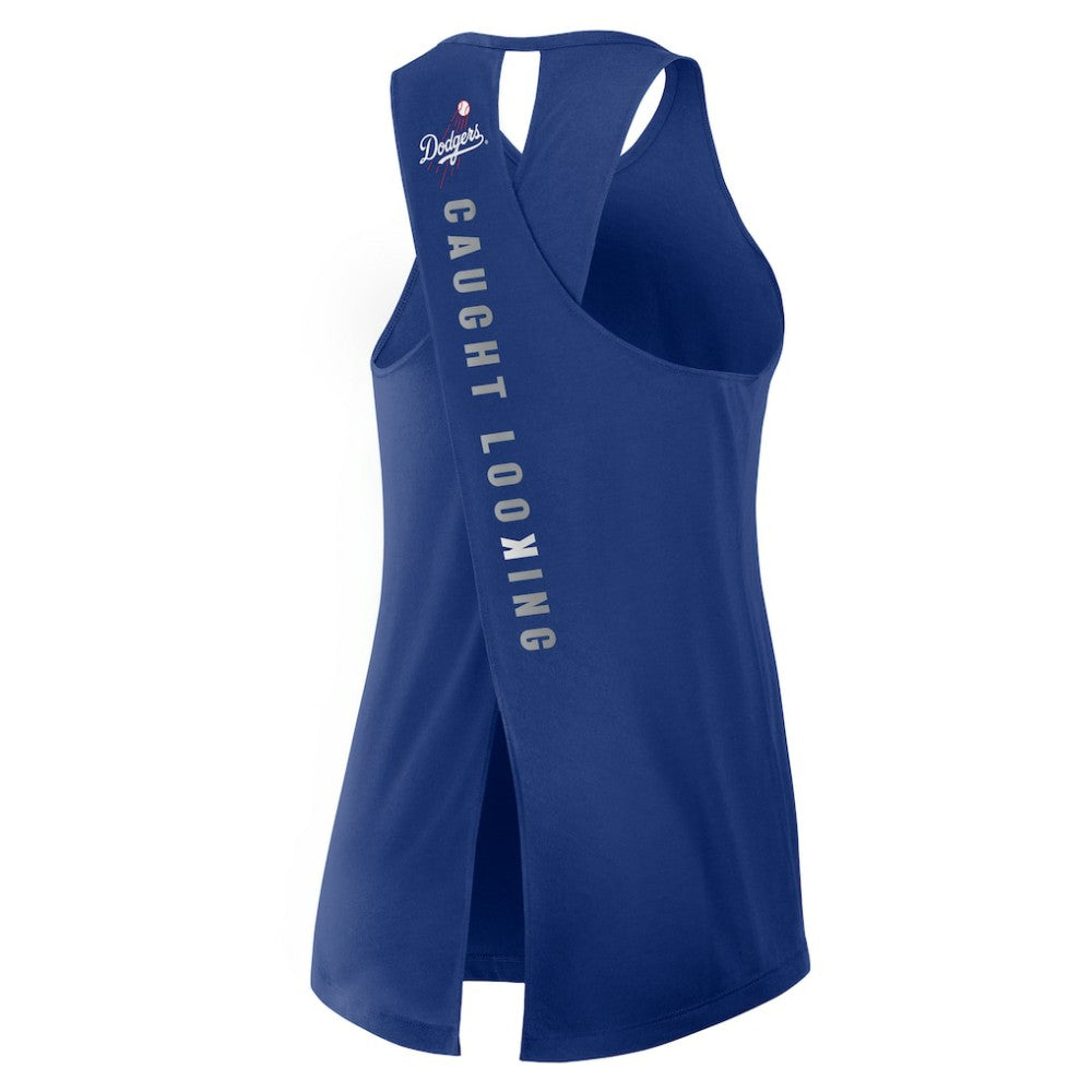 Los Angeles Dodgers Nike Open-Back Crisscross Dri-FIT Tank Top | MLB New