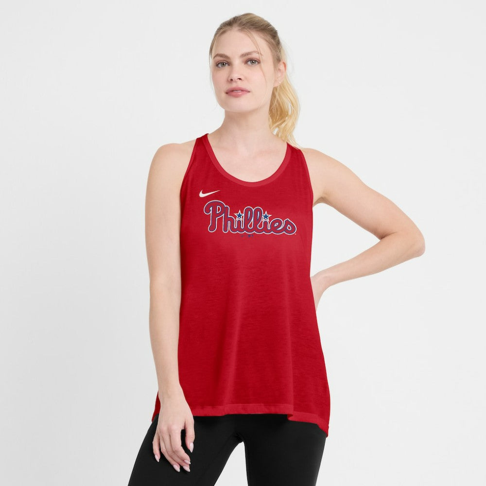 Philadelphia Phillies Nike Open-Back Crisscross Dri-FIT Tank Top | MLB Near me