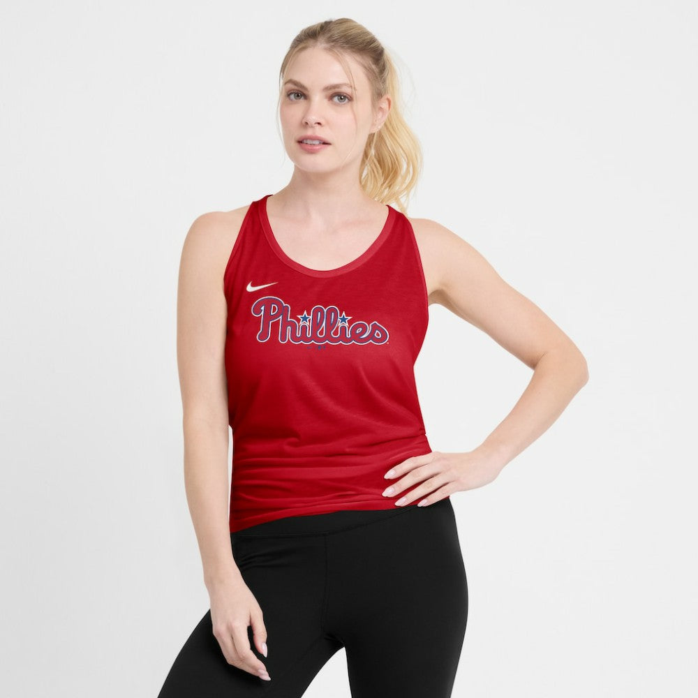 Philadelphia Phillies Nike Open-Back Crisscross Dri-FIT Tank Top | MLB Near me